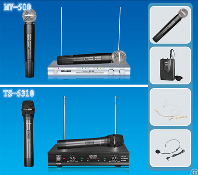 批發采購影音電器配件，高音質VHF無線動圈式麥克風TS-6310促銷供應